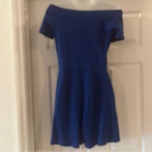 Adorable New York & Company Off Shoulder Romper w pockets Size XS 100% Cotton